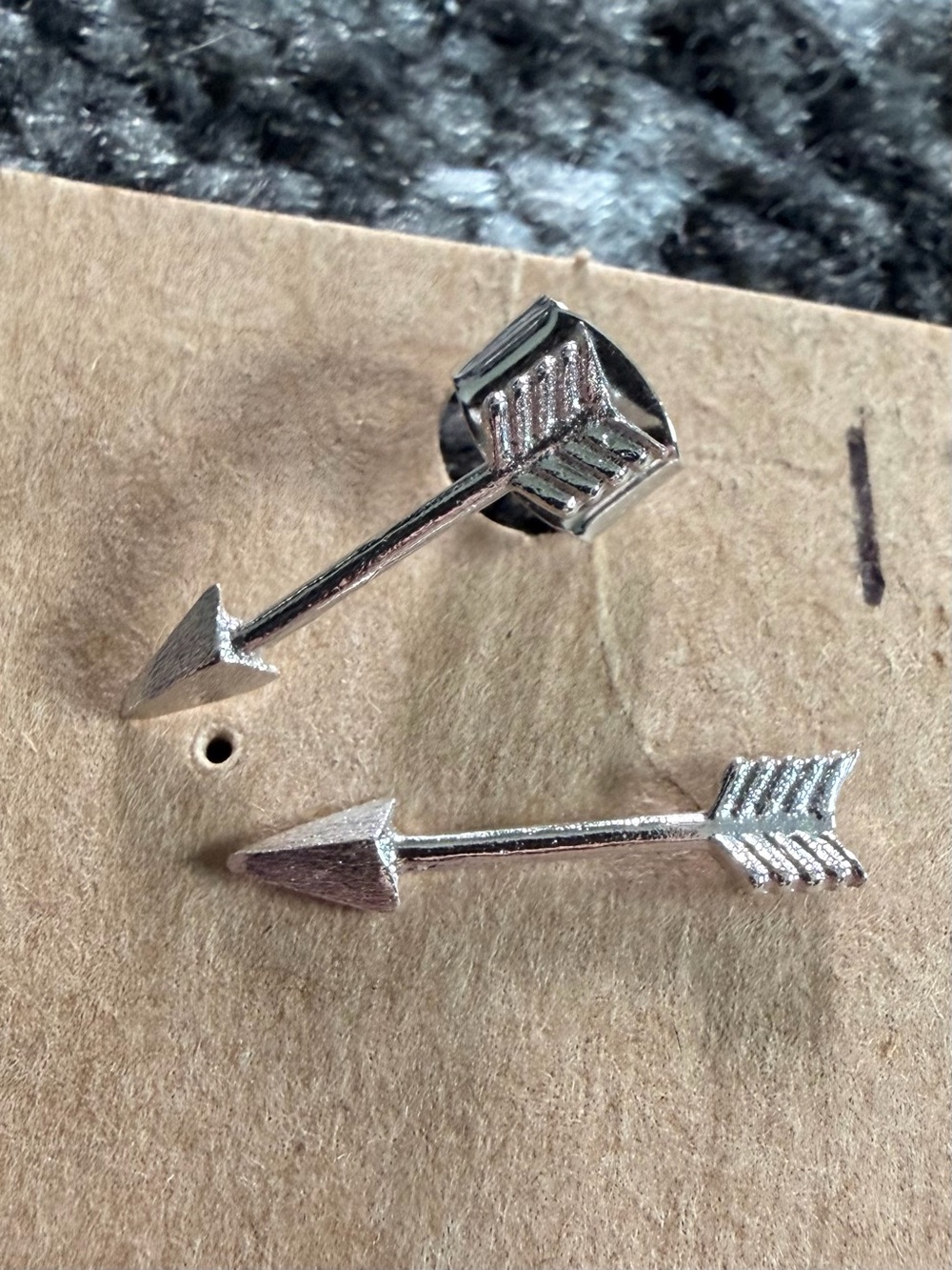 Silver Arrow Stud Earrings